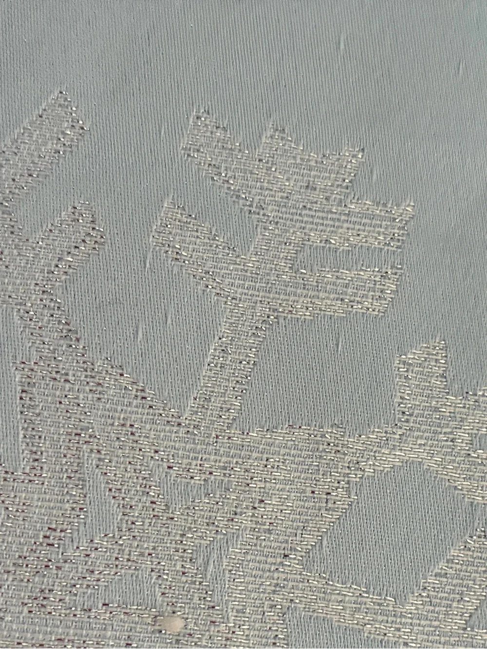 St. Nicholas Light Blue Winter Snowflake Tablecloth Rectangle 60  in x 120 in